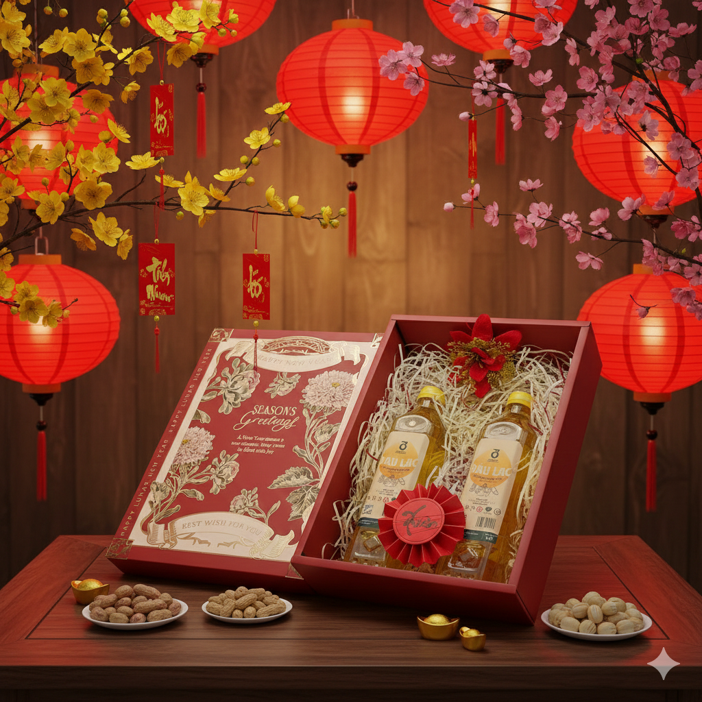 Hộp quà tặng : TẾT LÀNH - XUÂN KHỎE