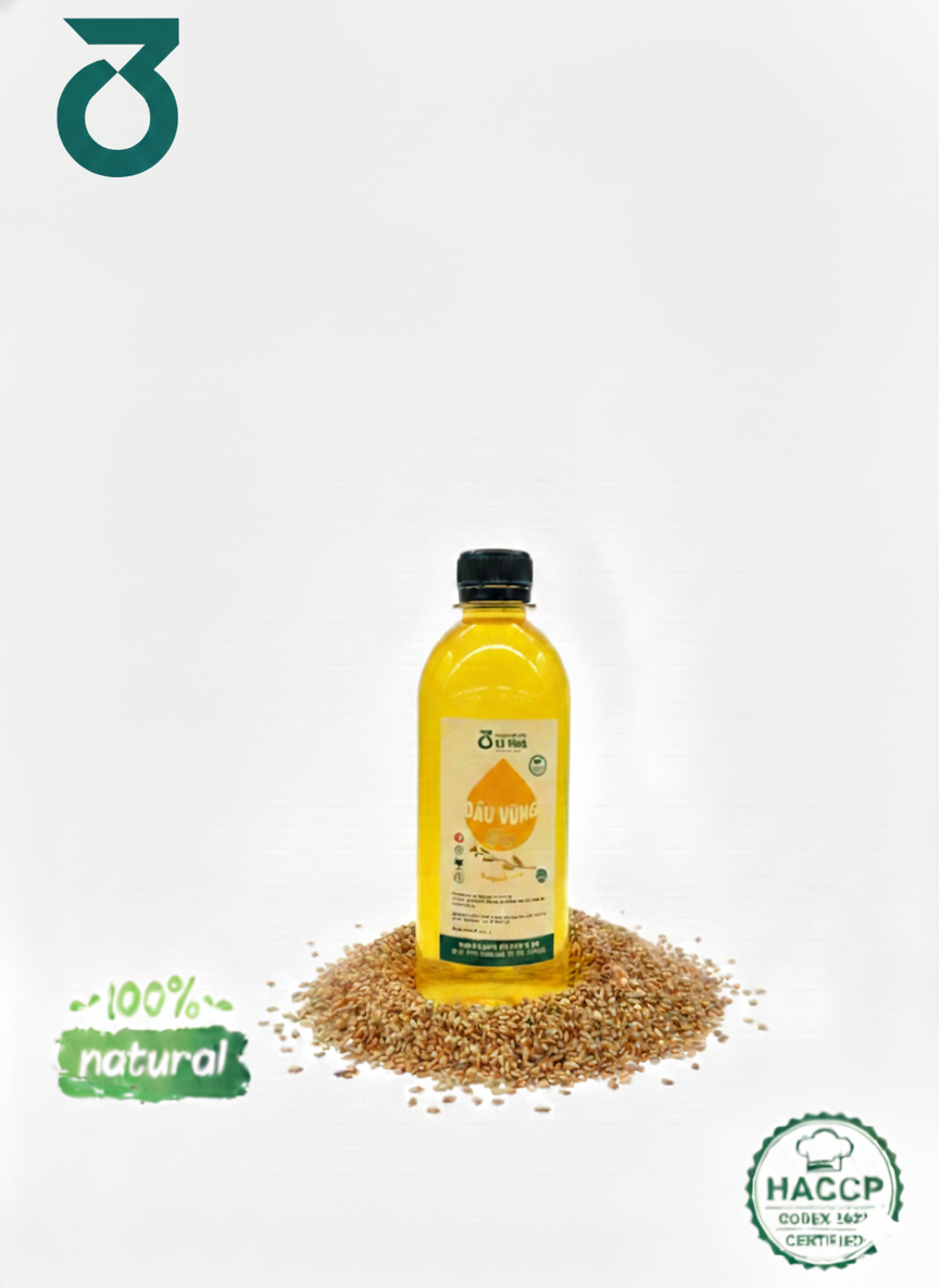 500ml Dầu vừng/ mè nguyên chất 100% đạt chứng nhận quốc tế HCCP Codex 2022